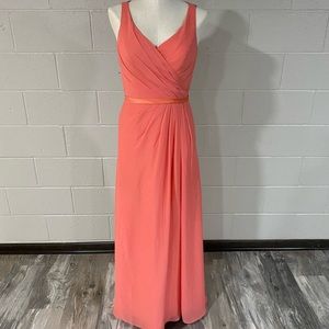 Coral size 6 bridesmaids dress